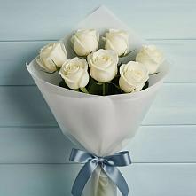 Букет 7 Белых роз Эдлесс Лав #REPLACE_PRED# Дубровский
