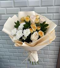 Букет цветов из:  Розы и Хризантемы в Дубровский