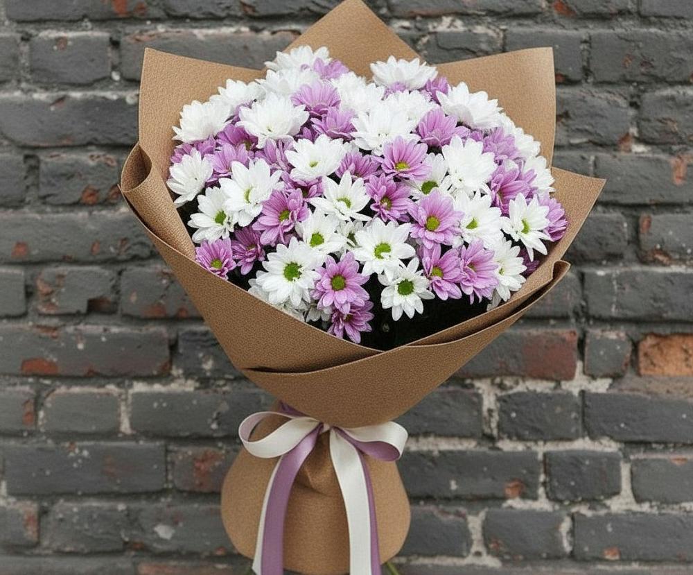 Букет цветов из: Хризантемы в Дубровский