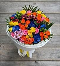 Букет цветов из:  Розы и Хризантемы в Дубровский