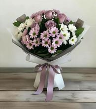 Букет цветов из:  Хризантемы и Розы #REPLACE_PRED# Дубровский