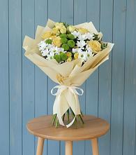Букет цветов из:  Хризантемы и Розы в Дубровский