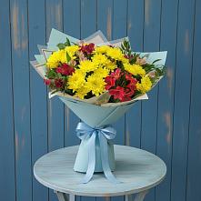 Букет цветов из:  Альстромерии и Хризантемы #REPLACE_PRED# Дубровский