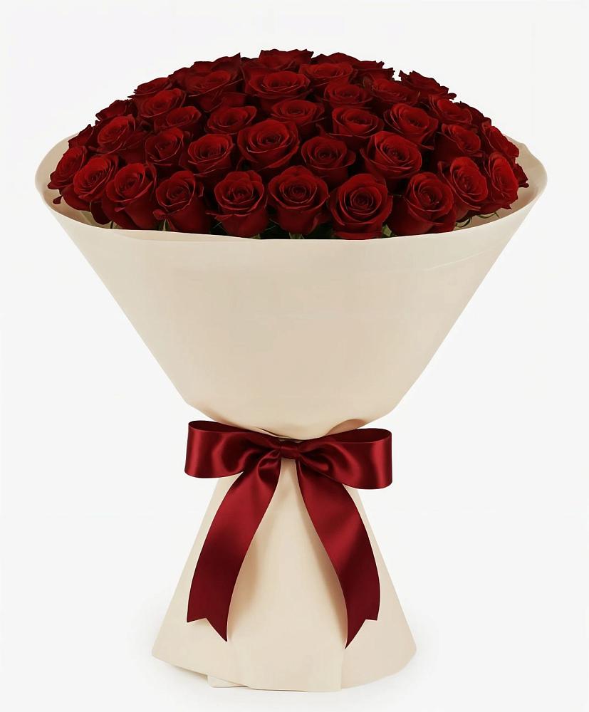 Букет 101 Бордовая роза Блэк Бакарра в Дубровский